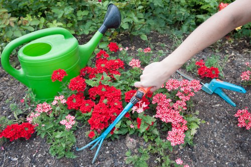 Checking garden work details as part of a complaint review